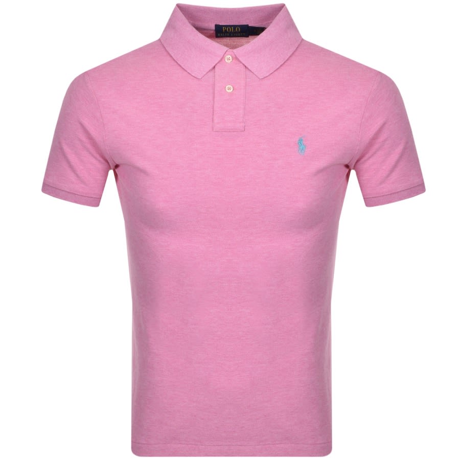 Alternative Image for ProductRalph Lauren Slim Fit Polo T Shirt Pink1